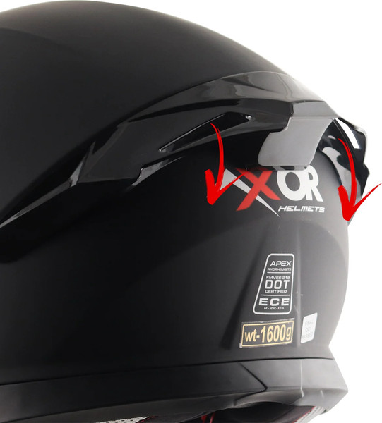 Изображение товара Мотошлем AXOR Apex Solid (L, черный)