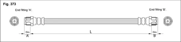 Изображение товара Тормозной шланг K&K FT0224