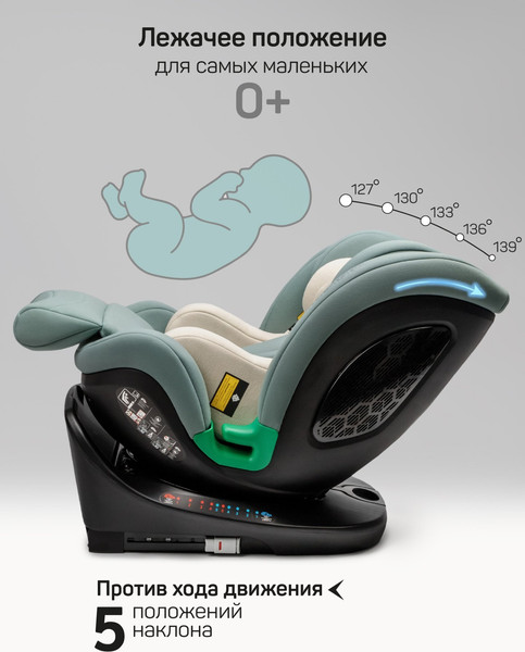 Изображение товара Автокресло Amarobaby Triumph / AB25-9TRI/13 (зеленый)