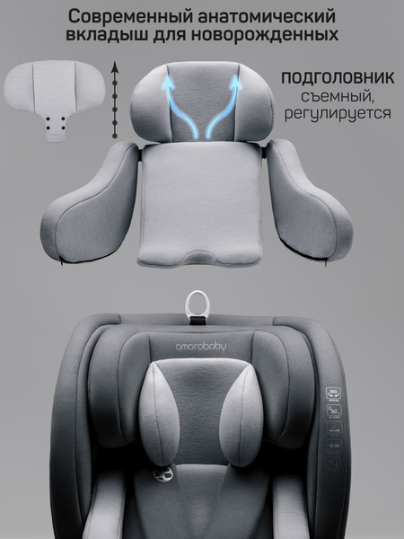 Изображение товара Автокресло Amarobaby Triumph / AB25-9TRI/11 (серый)