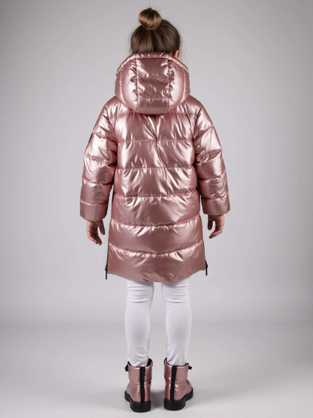 Изображение товара Пальто детское Amarobaby Fancy / AB-OD25-FANCY29/27-122 (р.122, пудровый)