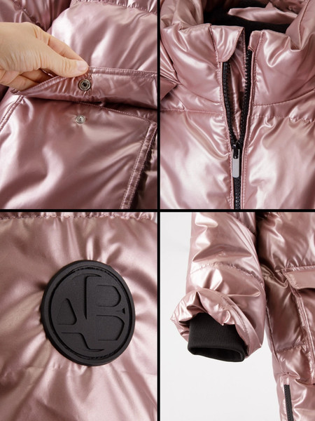 Изображение товара Пальто детское Amarobaby Fancy / AB-OD25-FANCY29/27-134 (р.134, пудровый)