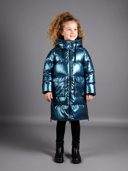 Изображение товара Пальто детское Amarobaby Fancy / AB-OD25-FANCY29/20-122 (р.122, синий)
