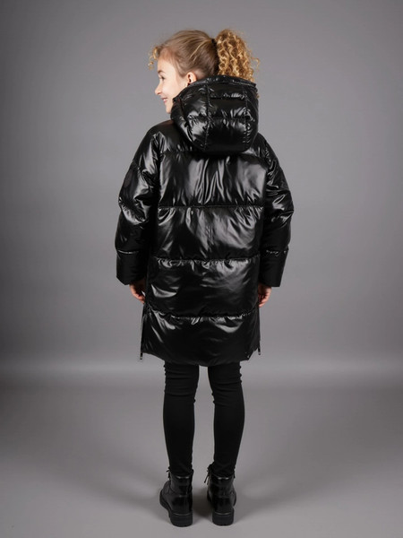 Изображение товара Пальто детское Amarobaby Fancy / AB-OD25-FANCY29/09-116 (р.116, черный)