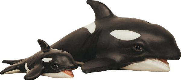 Изображение товара Фигурка коллекционная Magic Manufactory Ocean Косатка с косатёнком (черный)