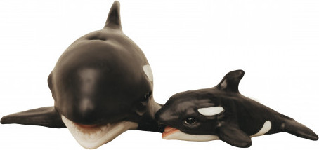Изображение товара Фигурка коллекционная Magic Manufactory Ocean Косатка с косатёнком (черный)
