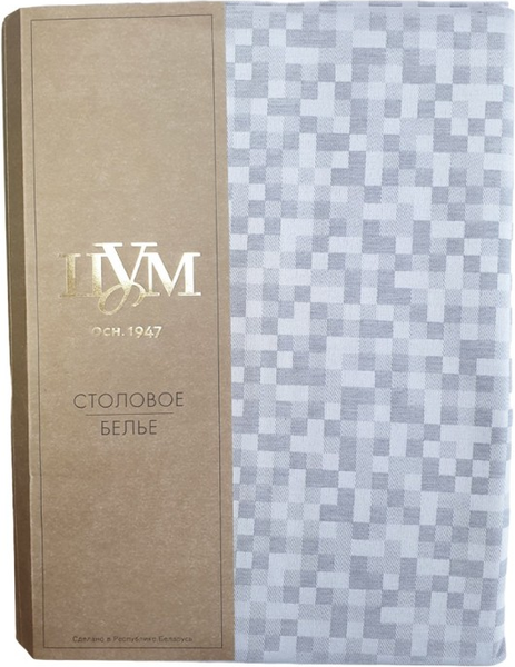 Изображение товара Скатерть ЦУМ 1947 220x150 / 02ШС8-49-КВ (клетка)