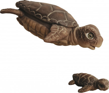 Изображение товара Фигурка коллекционная Magic Manufactory Ocean Черепаха с черепашонком (бежевый)