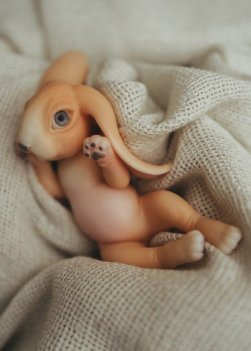 Изображение товара Фигурка коллекционная Magic Manufactory History Зайчонок (персиковый)