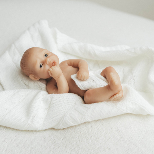 Изображение товара Пупс с аксессуарами Magic Manufactory Magic baby мальчик 19см (бежевый)