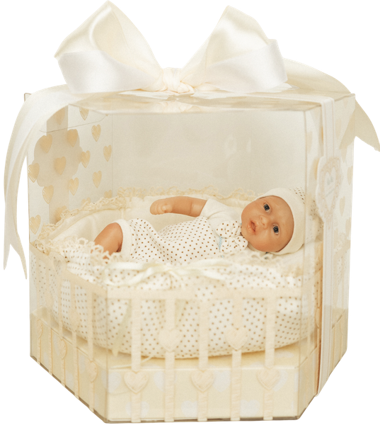 Изображение товара Пупс с аксессуарами Magic Manufactory Magic baby мальчик 19см (бежевый)