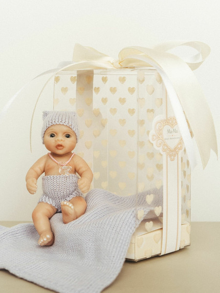 Изображение товара Пупс с аксессуарами Magic Manufactory Magic baby 12см (голубой)