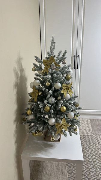 Изображение товара Ель искусственная National Tree Company Авелина заснеженная 60см / Авл/ЗСН-60