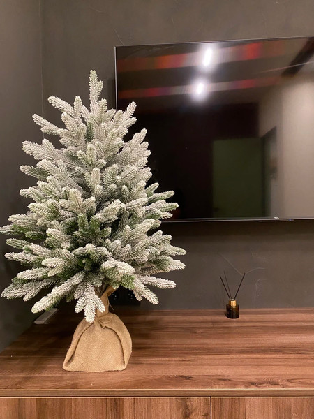 Изображение товара Ель искусственная National Tree Company Авелина заснеженная 60см / Авл/ЗСН-60