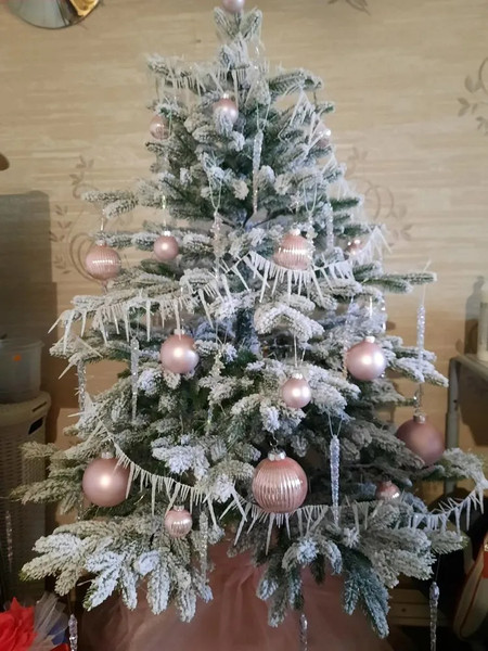 Изображение товара Ель искусственная National Tree Company Рождественская Премиум заснеженная 90см / РД/ПР/ЗСН-90
