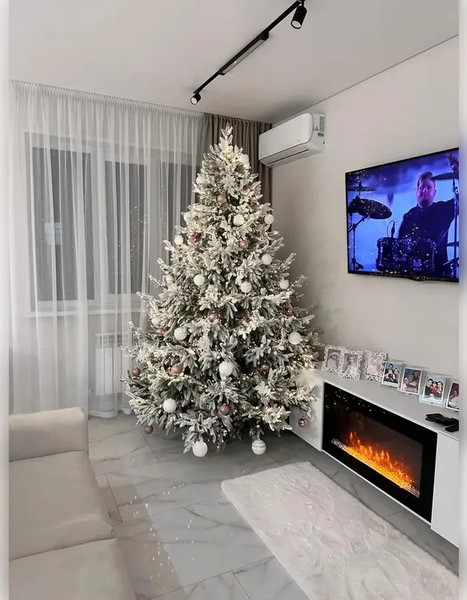 Изображение товара Ель искусственная National Tree Company Рождественская Премиум заснеженная 250см / РД/ПР/ЗСН-250