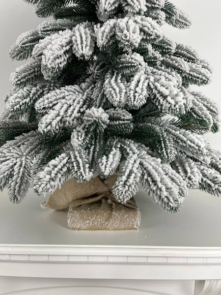 Изображение товара Ель искусственная National Tree Company Ариадна заснеженная 90см / АРД/ЗСН-90