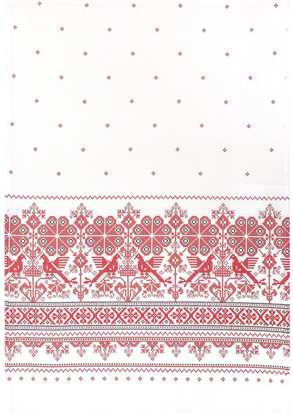 Изображение товара Полотенце АртПостель Вышивка русская кухонное из рогожки 50x70