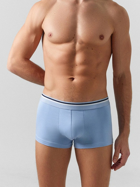 Изображение товара Комплект мужских трусов Mark Formelle 411124-4 (р.98-108, серый меланж 4306-А/пыльно-голубой/неви/черный)