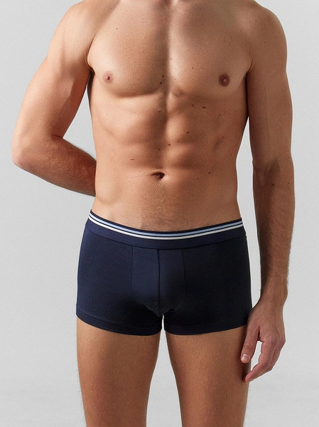 Изображение товара Комплект мужских трусов Mark Formelle 411124-4 (р.98-108, серый меланж 4306-А/пыльно-голубой/неви/черный)