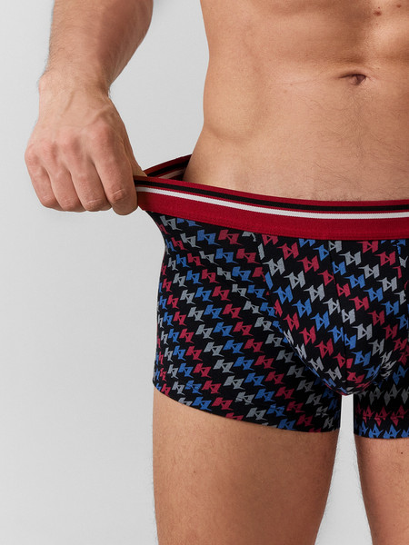 Изображение товара Комплект мужских трусов Mark Formelle 411215-3 (р.98-108, синий океан/вино/разноцветный узор на черном)