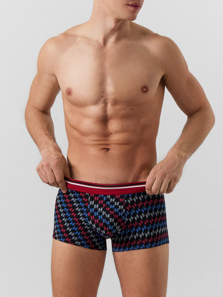 Изображение товара Комплект мужских трусов Mark Formelle 411215-3 (р.98-108, синий океан/вино/разноцветный узор на черном)