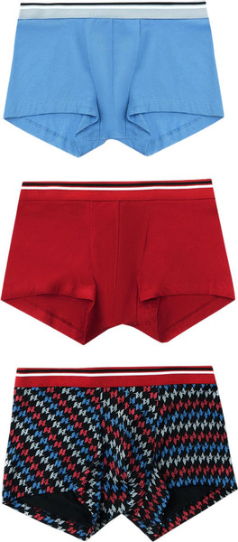 Изображение товара Комплект мужских трусов Mark Formelle 411215-3 (р.98-108, синий океан/вино/разноцветный узор на черном)