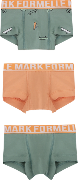 Изображение товара Комплект трусов детских Mark Formelle 413354-3 (р.92/98-52-48, зеленый лед/скейты на зеленом/персик)