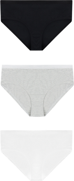 Изображение товара Комплект трусов детских Mark Formelle 417749-3 (р.164-84, белый/серый меланж 4306-А/черный)