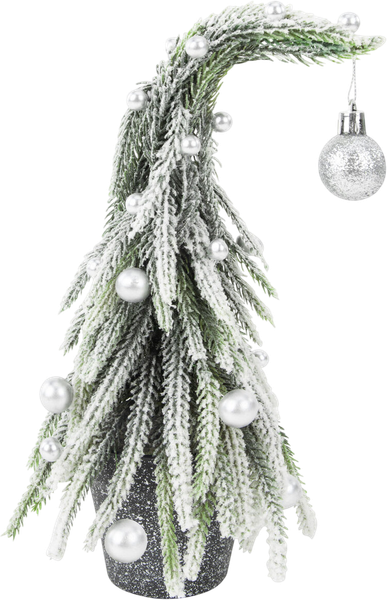 Изображение товара Елка декоративная Золотая сказка Заснеженная с декором / 592515 (25см)