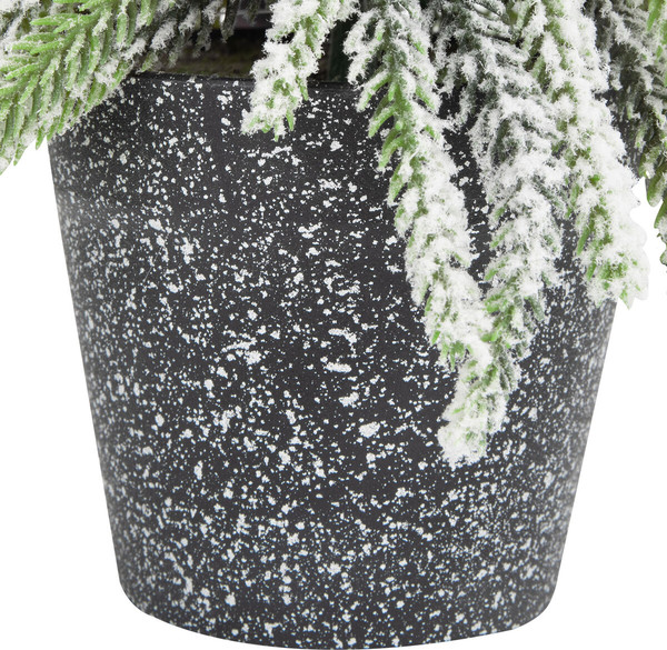 Изображение товара Елка декоративная Золотая сказка Заснеженная с декором / 592515 (25см)