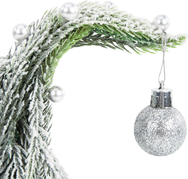 Изображение товара Елка декоративная Золотая сказка Заснеженная с декором / 592515 (25см)