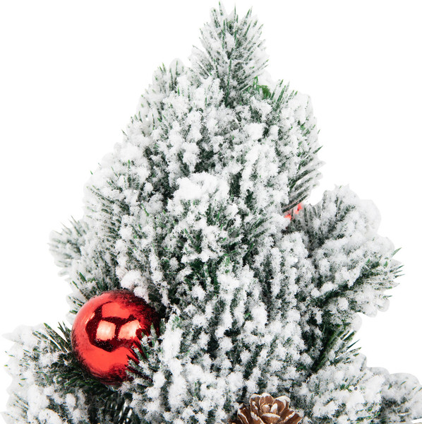 Изображение товара Елка декоративная Золотая сказка Заснеженная с декором / 592514 (32см)