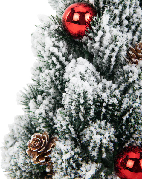 Изображение товара Елка декоративная Золотая сказка Заснеженная с декором / 592514 (32см)