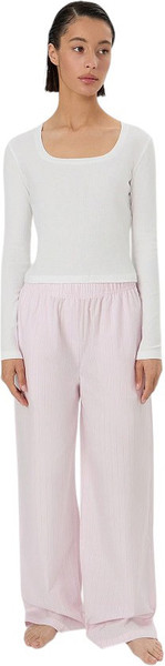 Изображение товара Пижама Mark Formelle 592549 (р.170-84-90, белый/бело-лиловые полосы на розовом облаке)