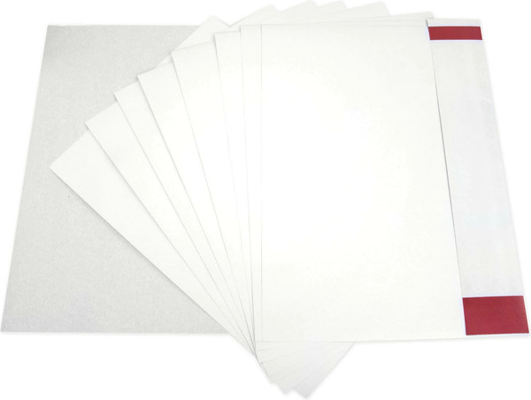 Изображение товара Набор белого картона Brauberg Зимняя сказка. Мелованный / 129901 (8л)