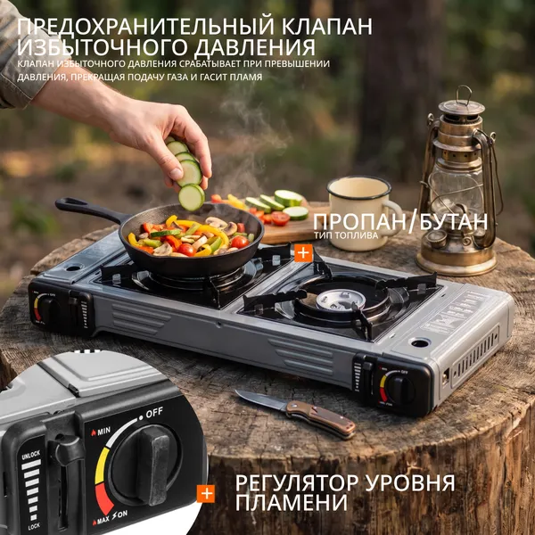 Изображение товара Плита туристическая Coyote ZD-300-A (темно-серый)