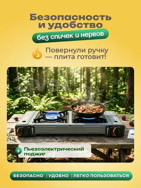 Изображение товара Плита туристическая Coyote ZD-300-A (темно-серый)