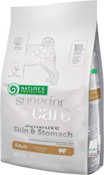 Изображение товара Сухой корм для собак Nature's Protection SC Sensitive Lamb для мелких пород (1.5кг)