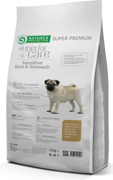 Изображение товара Сухой корм для собак Nature's Protection SC Sensitive Lamb для мелких пород (1.5кг)