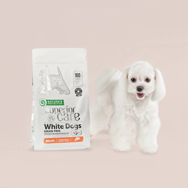 Изображение товара Сухой корм для собак Nature's Protection SC White Dogs Grain Free Salmon (1.5кг)