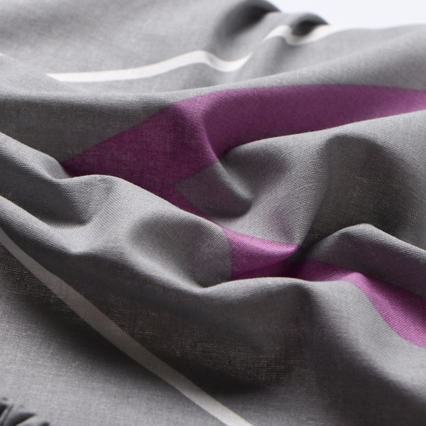 Изображение товара Простыня Этель Сиренево-серые зигзаги / 10801854