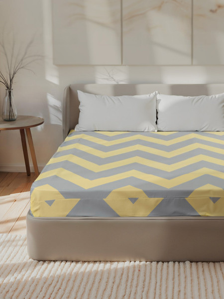 Изображение товара Простыня Этель Шеврон / 10801844 (желтый)