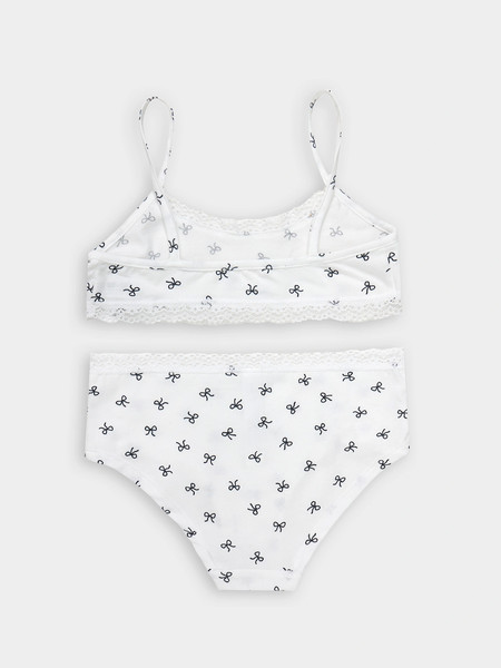 Изображение товара Комплект бельевой детский Mark Formelle 447701 (р.134-68, бантики на белоснежном)