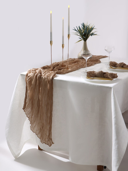 Изображение товара Дорожка на стол Этель 10875215 (бежевый)