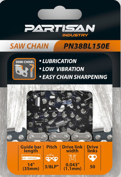 Изображение товара Цепь для пилы Partisan PN38BL150E