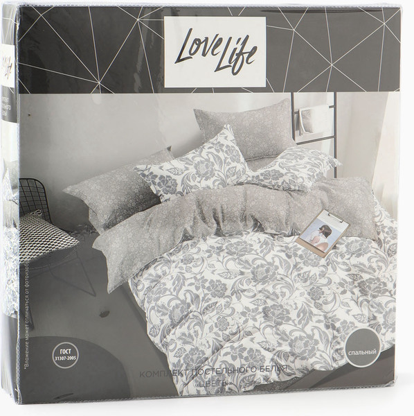 Изображение товара Комплект постельного белья Love Life 1.5сп Цветы / 10662384