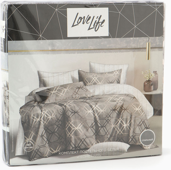 Изображение товара Комплект постельного белья Love Life Евро Геометрия / 10662395