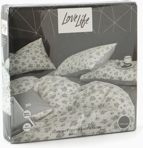 Изображение товара Комплект постельного белья Love Life 2сп Красота / 10654373