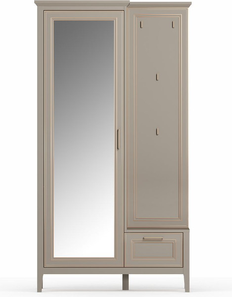 Изображение товара Секция в прихожую Black Red White Classic PPK1D1K/L (глиняный серый)